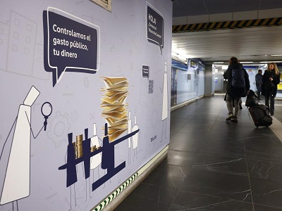 Homenaje de Metro de Madrid al cuadragsimo aniversario del Tribunal de Cuentas 